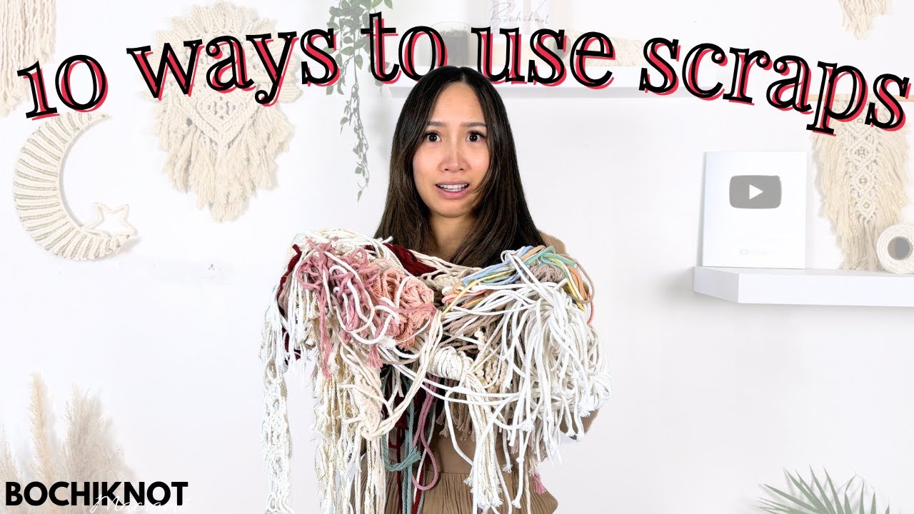 10 Genius Ways to Use Scrap Cords in Macrame Projects!