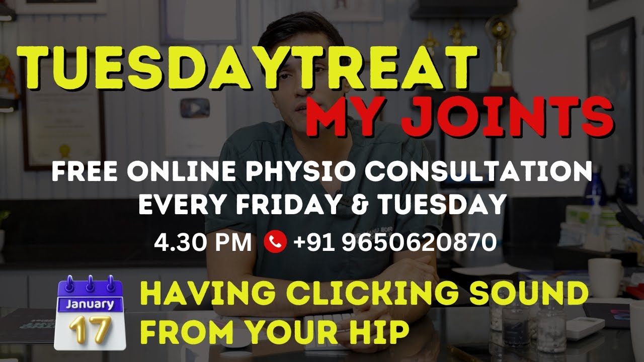 Free Online Physio Consultation Every Friday & Tuesday t 4:30 PM. +91 9650620870