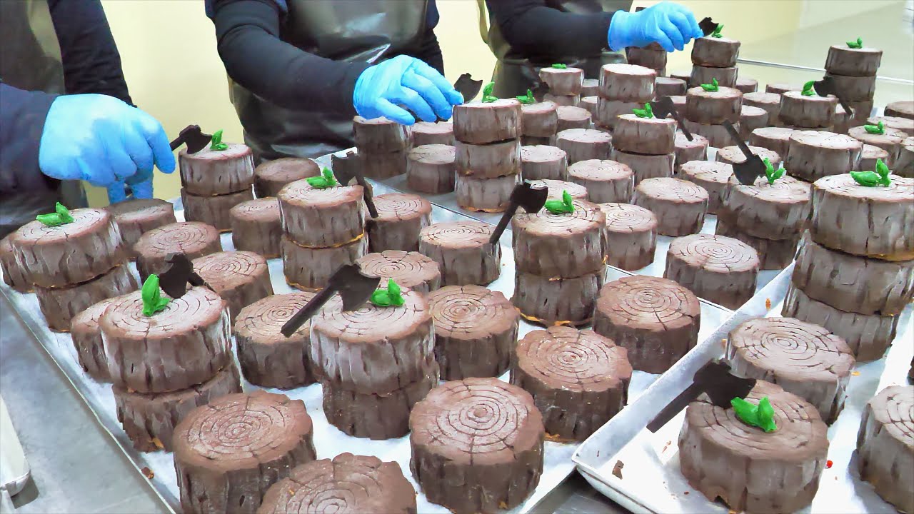 Не дерево! Как сделать торт с шоколадным муссом | Корейская еда