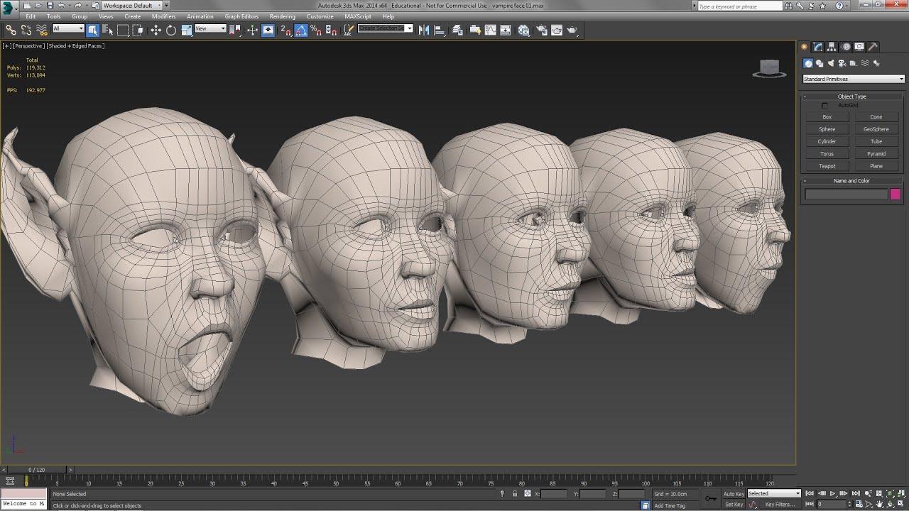 Face Rig 1 - Jaw Morph Targets