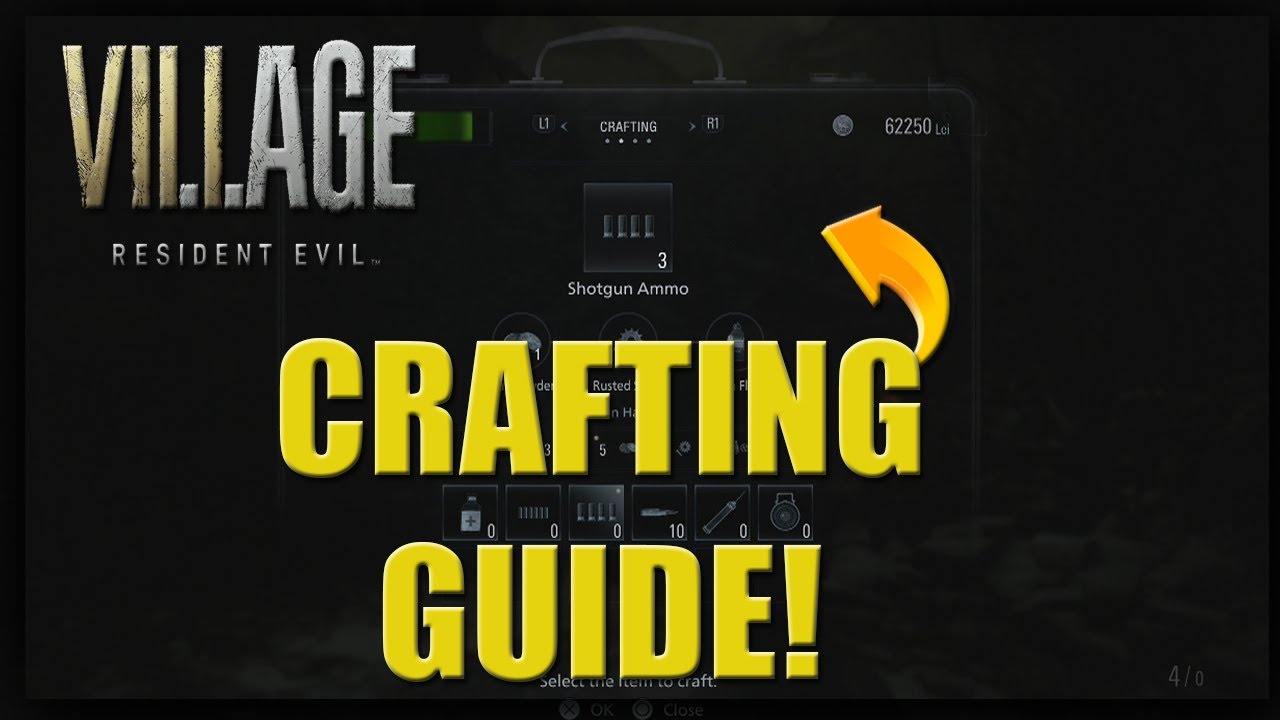 Resident Evil 8 Village How To Craft Ultimate Guide! Resident Evil 8 Crafting Guide!