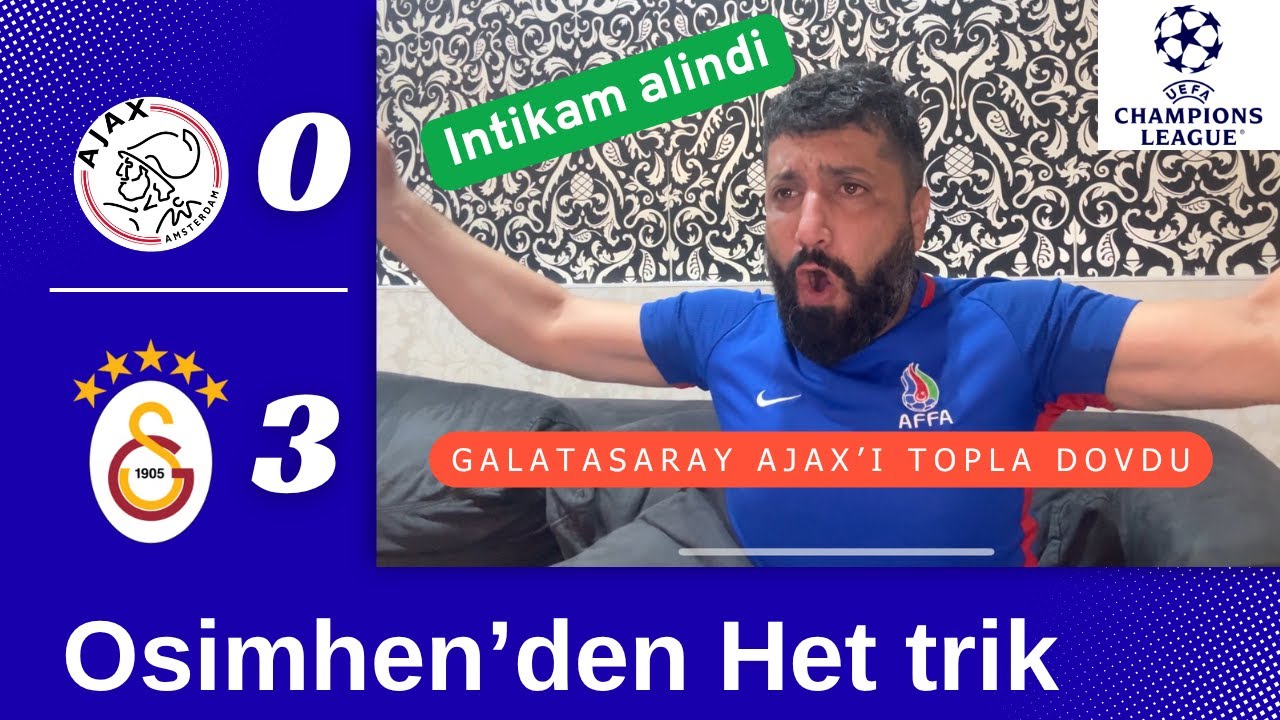 Sampionlar Ligi |  Ajax-Galatasaray | Tepki Videosu | #bynasiroff