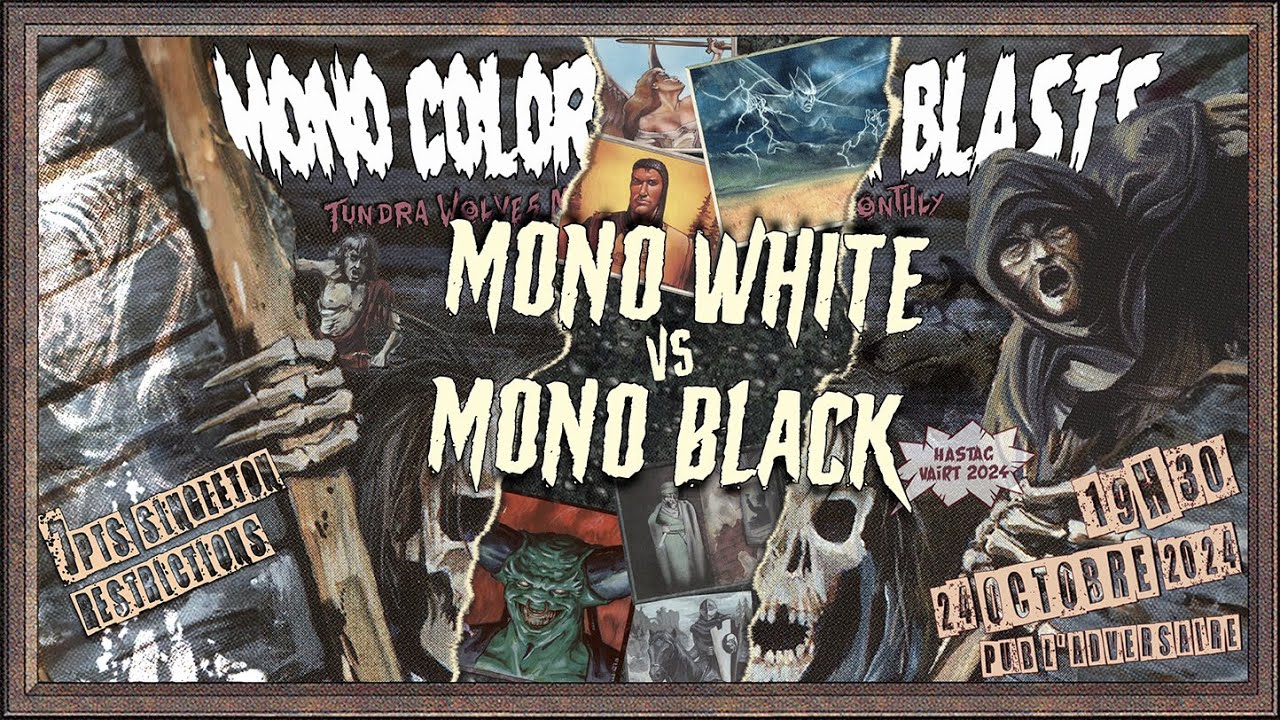 MONO WHITE vs MONO BLACK, Old School MTG - 2/4 Tundra Wolves Monthly (2024-10)