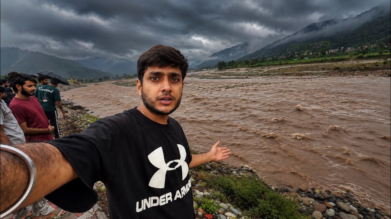 Heavy flood in Poonch River after Cloudburst ⛈️‼️