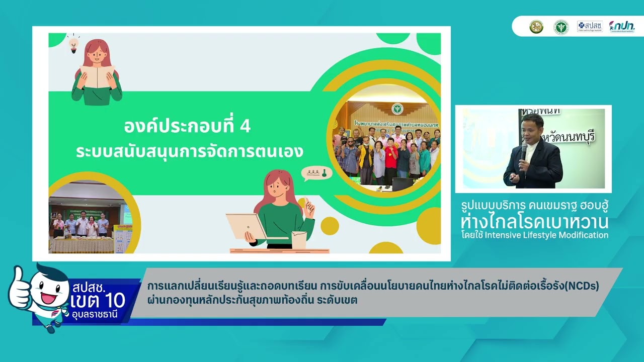 การขับเคลื่อนนโยบายคนไทยห่างไกลโรคไม่ติดต่อเรื้อรัง NCDs สปสช. เขต 10 อุบลราชธานี