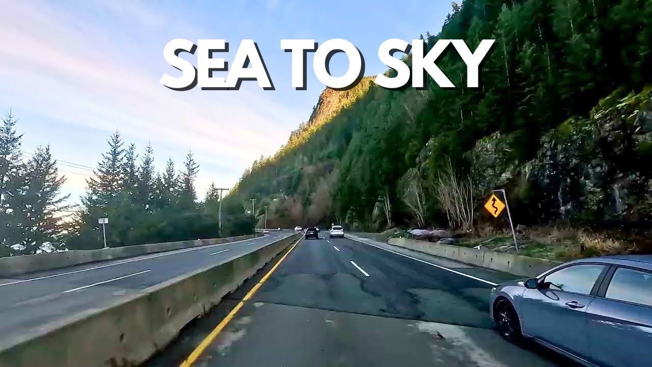 Sea to Sky Highway Scenic Drive | Vancouver to Squamish 4K Relaxing Drive