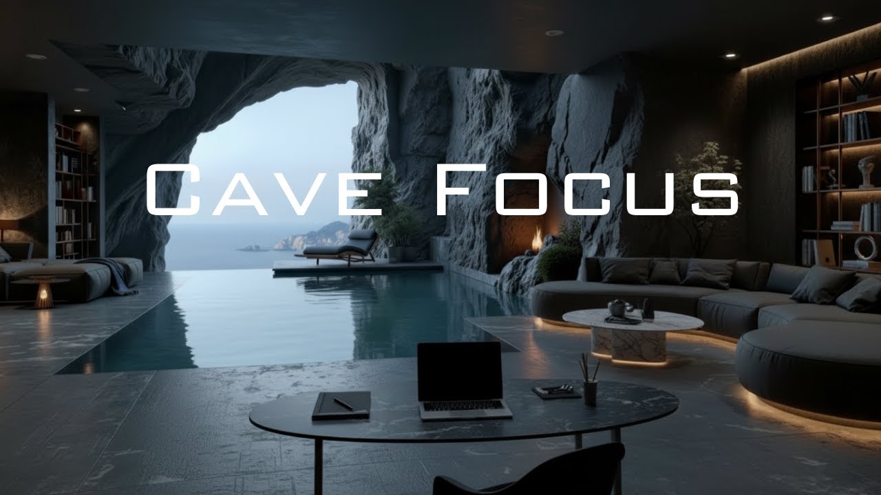Deep Work Music for Focus | Calm Cave Ambient Soundscape for Productivity