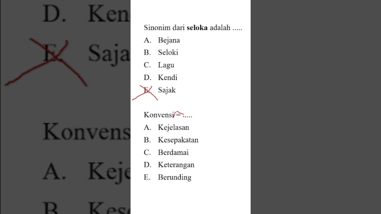 Part 1 Soal Sinonim 