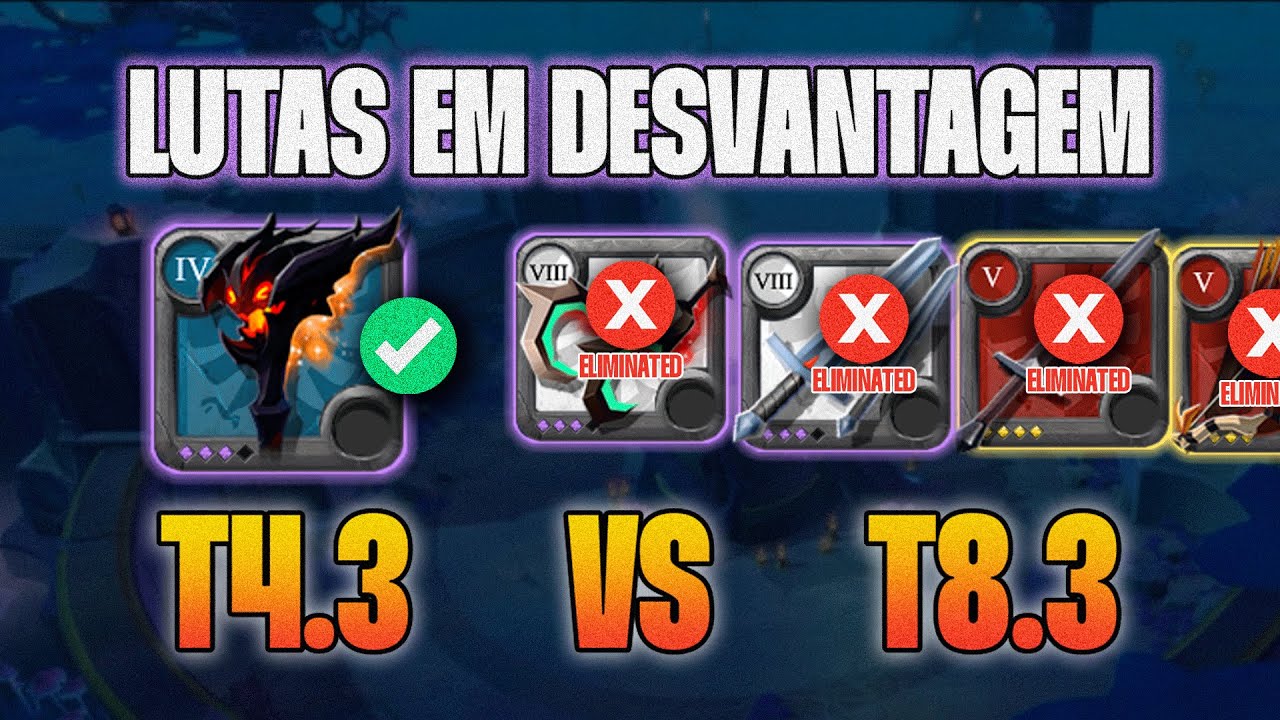 Lutando em desvantagem nas mists | Albion | PVP | Morcego | Hellspawn