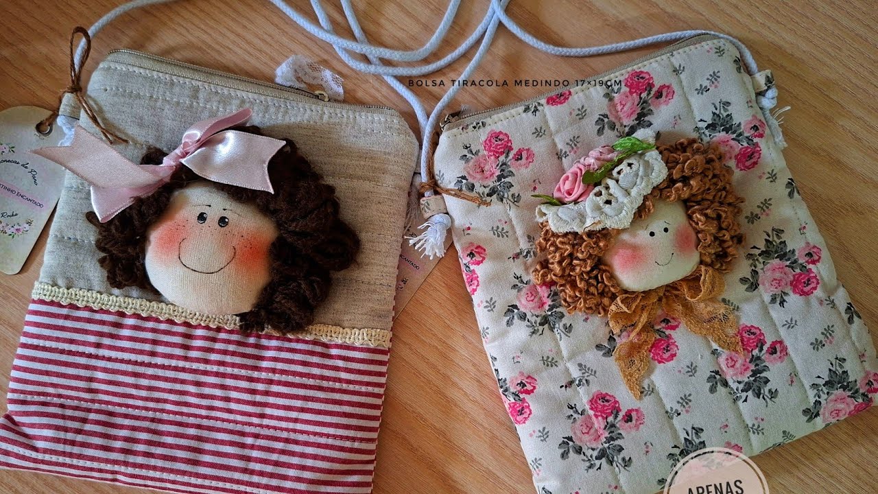 LUCRANDO COM COSTURA: DIY Bolsa Boneca Infantil - Passo a Passo COMPLETO (Molde em PDF)