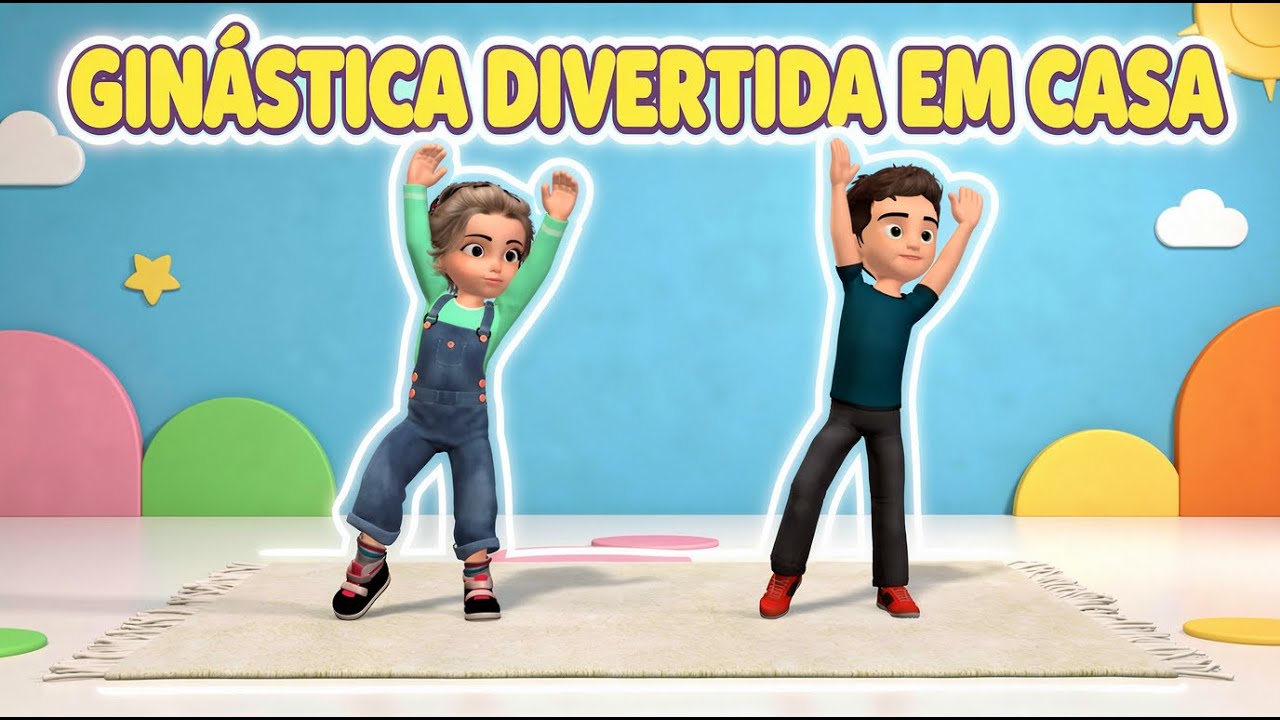 Ginástica Divertida em Casa Para Crianças: 15 Min de Força e Equilíbrio
