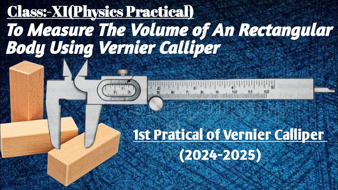 MEASURE THE VOLUME OF A RECTANGULAR BODY USING VERNIER CALLIPER | find the volume rectangular body🤟