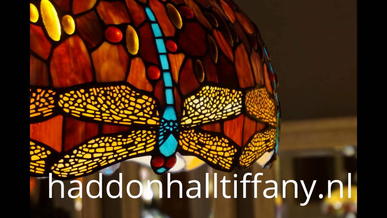 Haddon Hall Tiffany lampen - Red Green Dragonfly