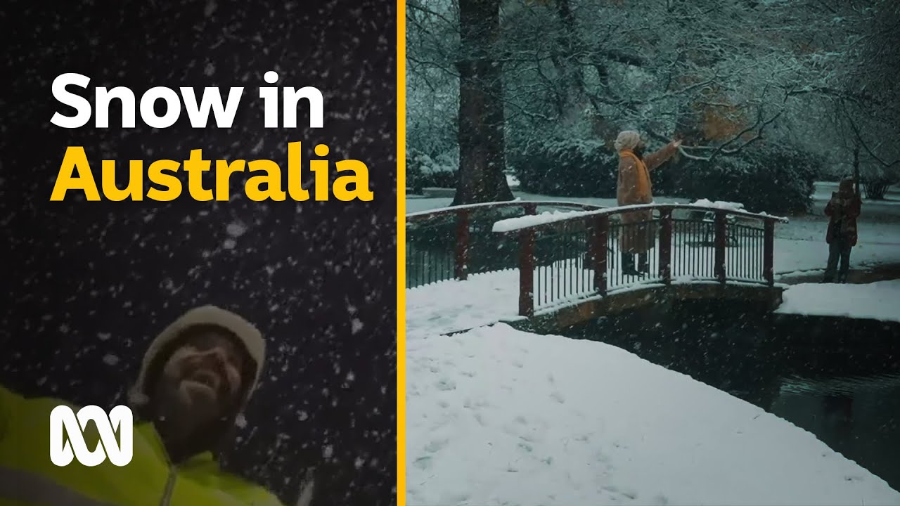 Heavy snowfall during Antarctic blast, Australia 2021 | ABC Australia