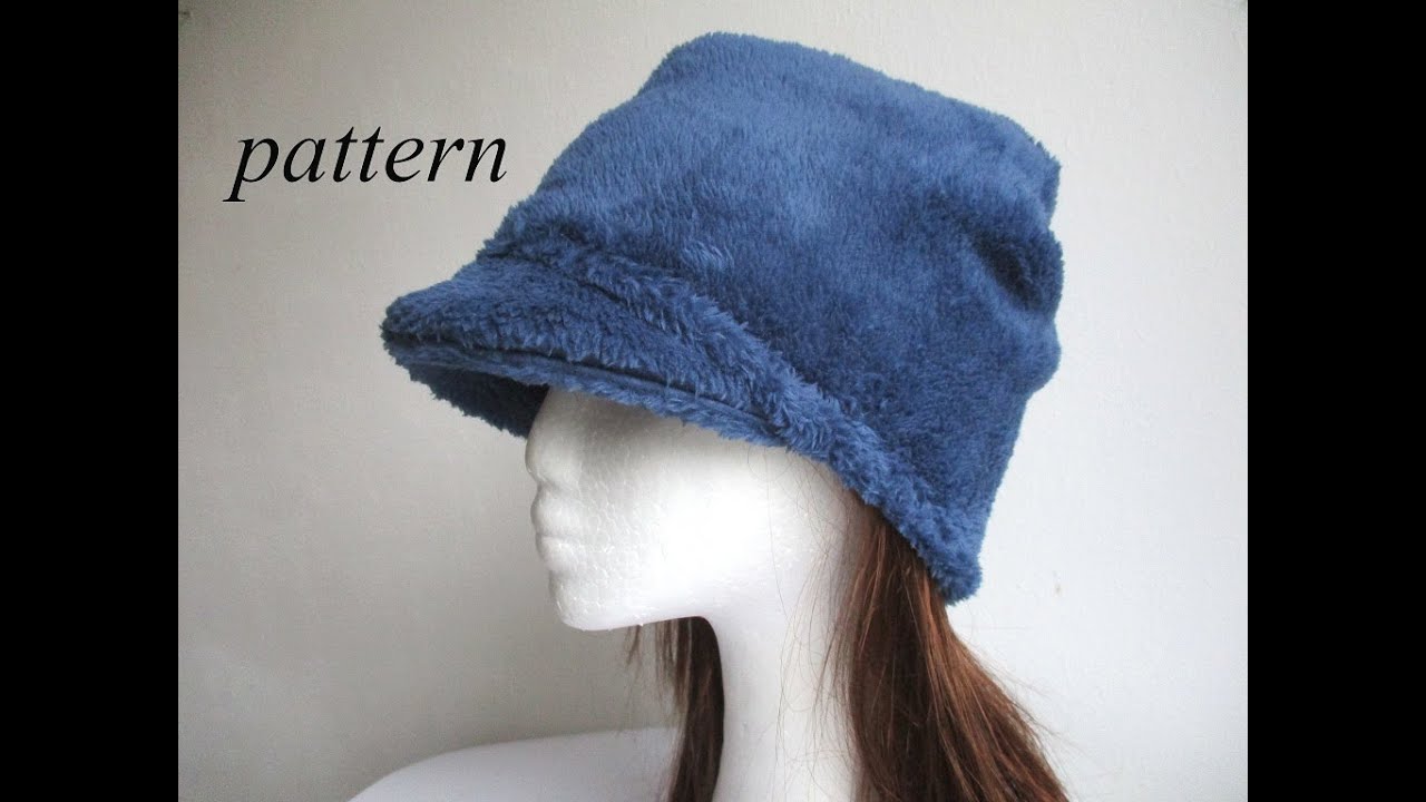 Fleece Hat With Visor And Jersey Lining, PDF Sewing Pattern (4XS - XXXL Sizes) + Photo Tutorial
