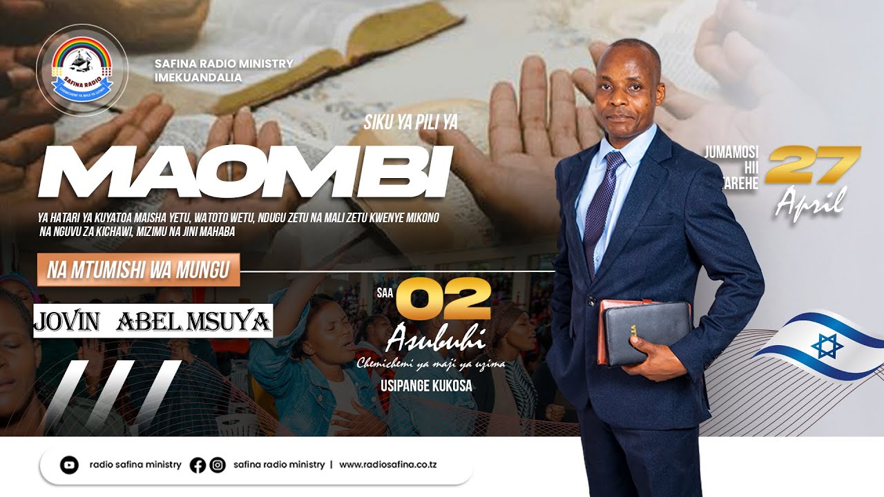MTUMISHI JOVIN ABEL - MAOMBI YA KUTOA MAISHA YETU KWENYE MIKONO YA WACHAWI NA MIZIMU - TAR:27/4/2024
