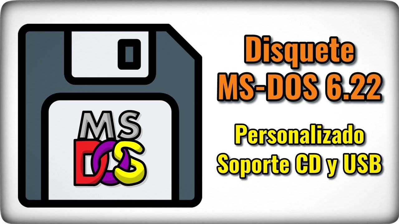 Cómo crear un disquete MS-DOS bootable personalizado, con soporte para CD-ROM, memorias USB