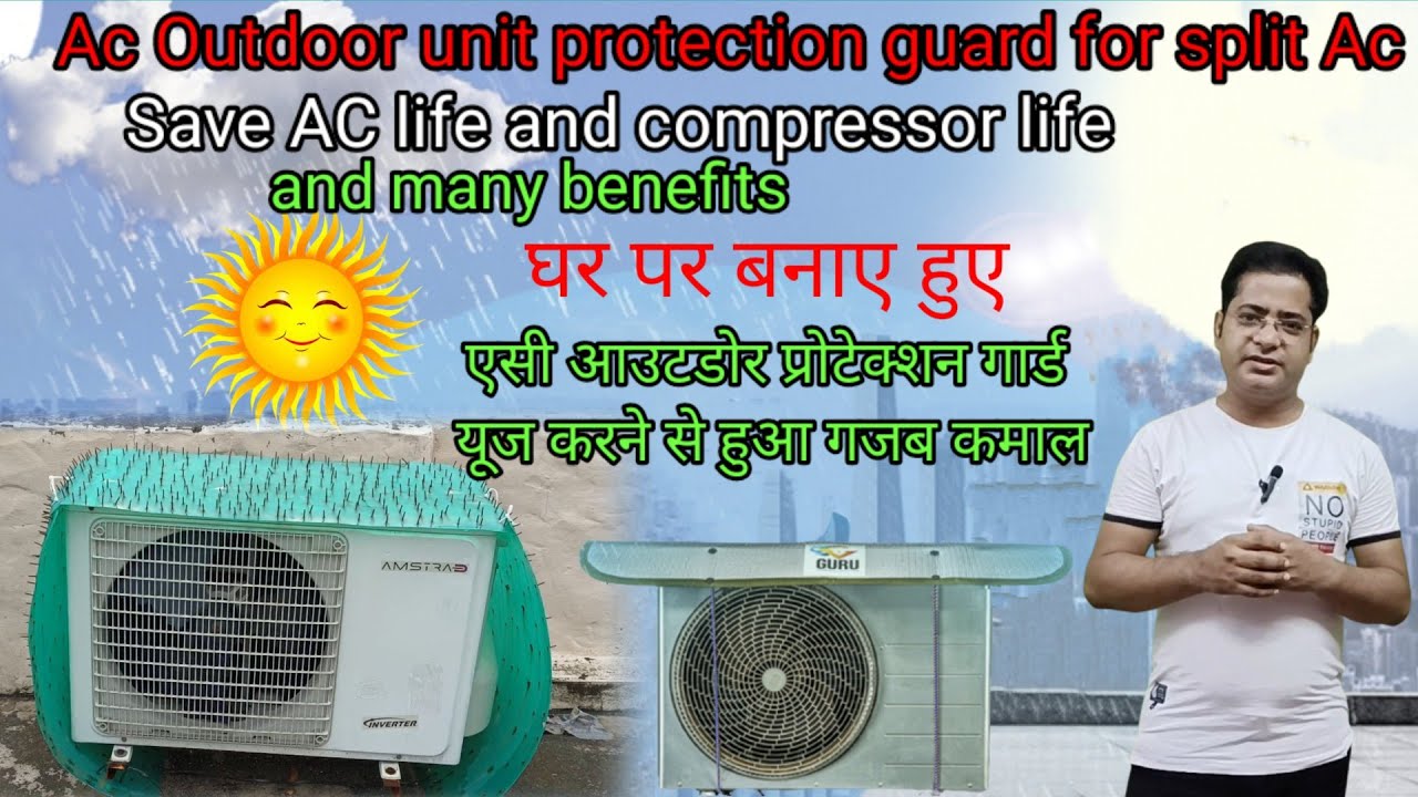 ac outdoor protection cover|ac protection guard for split AC outdoor unit|#viralvideo|#viralshorts