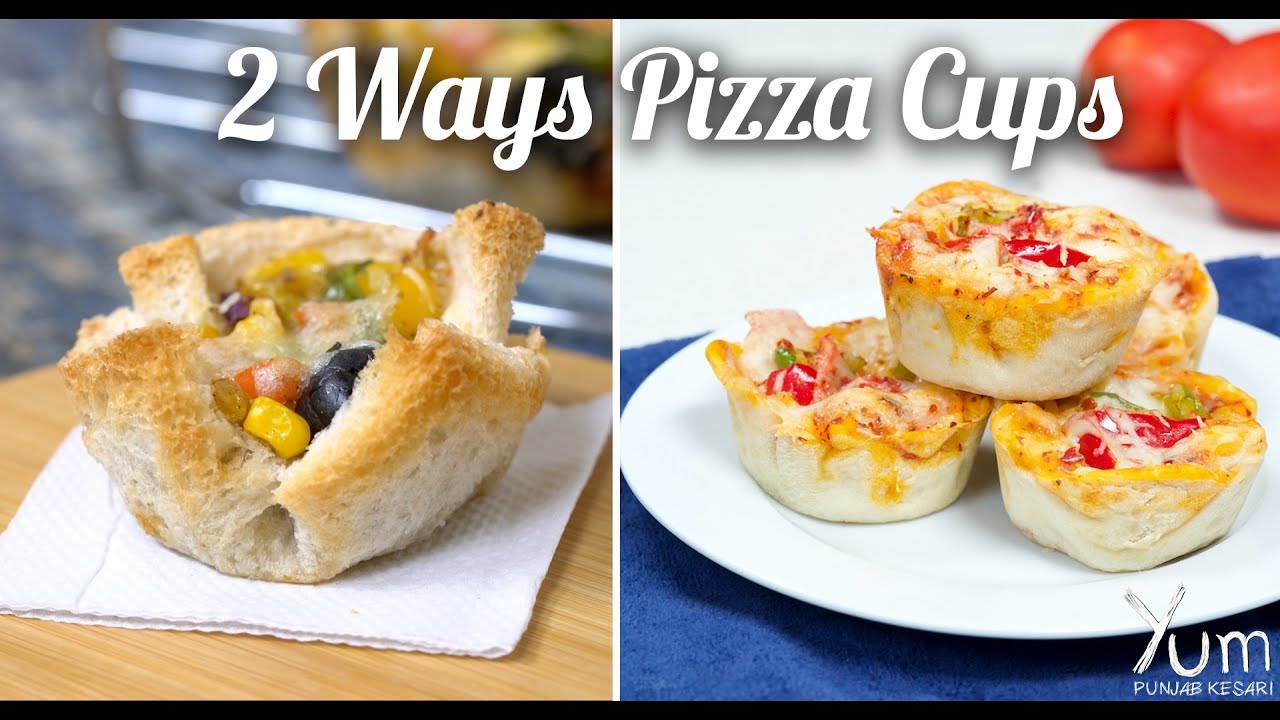 2 Ways Pizza Cups | Pizza Cups | Bread Pizza Cups