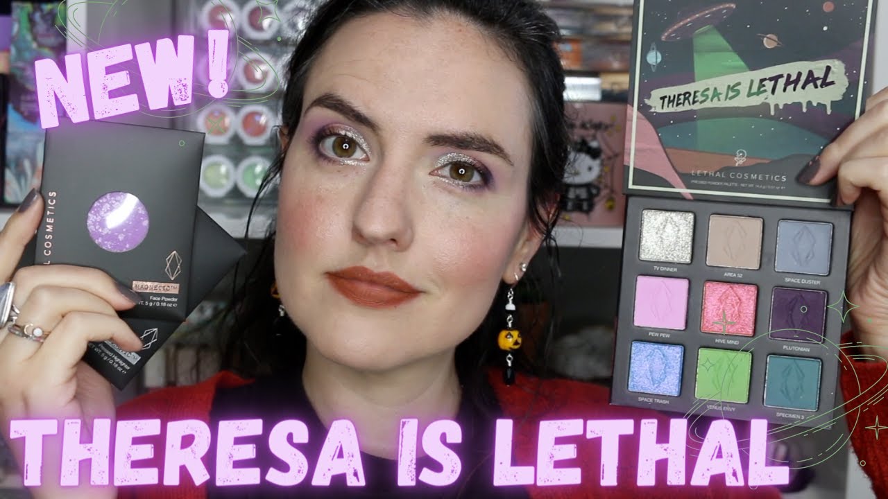 THERESA IS LETHAL New Theresa Is Dead + Lethal Cosmetics Collection | Swatches + 2 Tutorials!