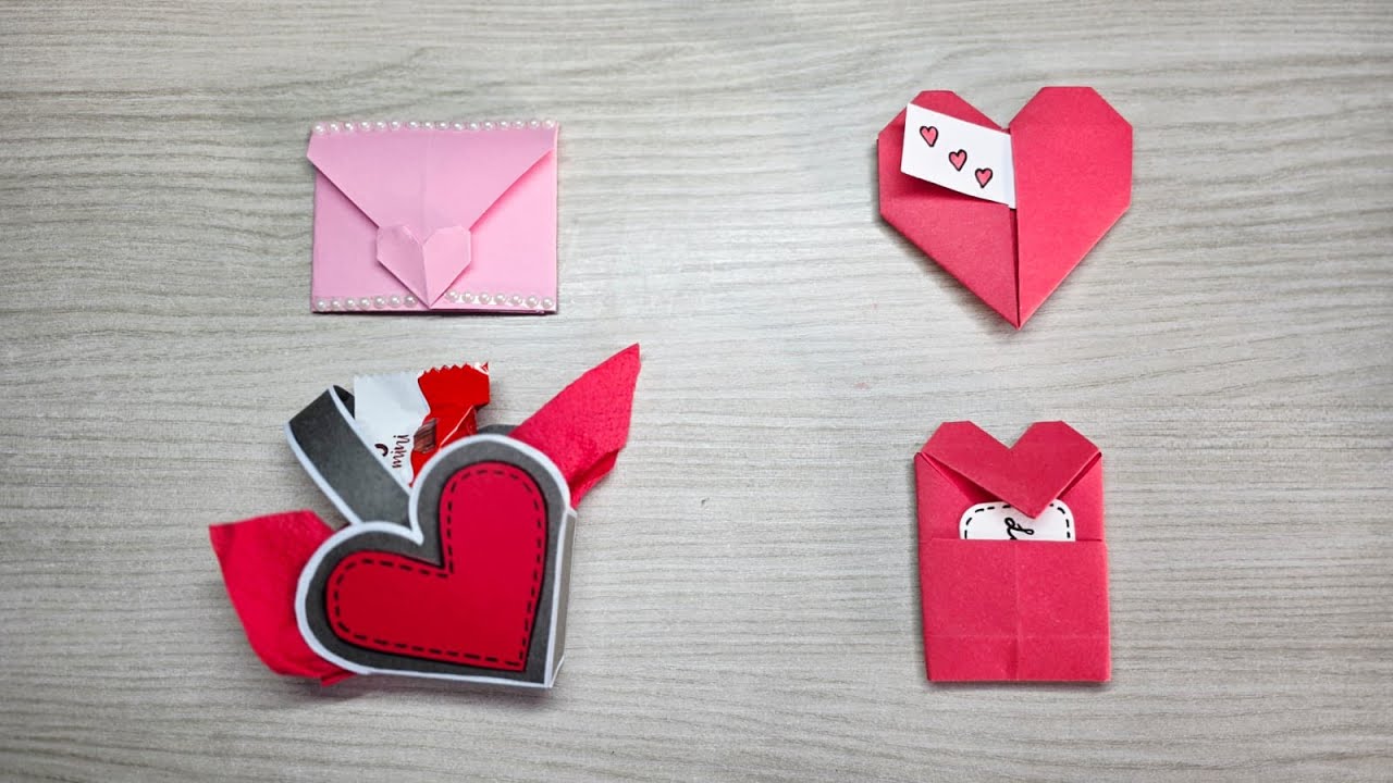 4 Idee per San Valentino fatte a mano! #papercrafting #happyvalentinesday
