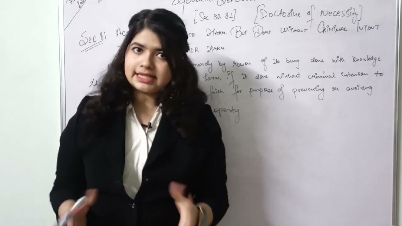 Section 80 & 81 of Indian Penal Code|| General Defences|| Accident ||  Doctorine of Necessity ||