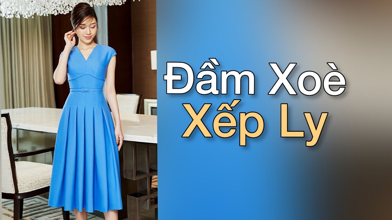 Thiết Kế Đầm Xoè Xếp Ly |Lộc Tailor|Chia Sẻ Kinh Nghiệm May Mặc#187