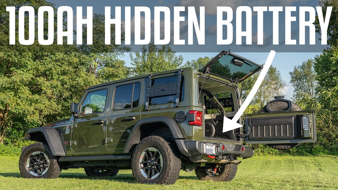 100Ah HIDDEN battery in Jeep JLU for $1,000
