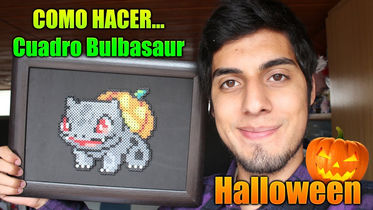 [ESPECIAL HALLOWEEN] Como hacer un Cuadro de Bulbasaur con Hama/Perler Beads