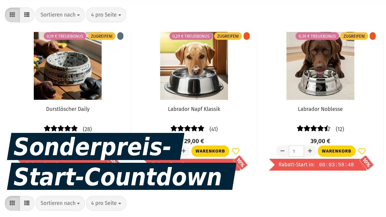 📆 Sonderpreis-Start-Countdown (Psycho Sales Booster Nr ⑦)