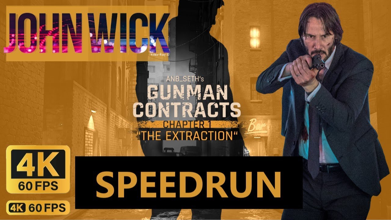 John Wick VR - Gunman Contracts Chapter 1 SPEEDRUN Half Life: Alyx Mod