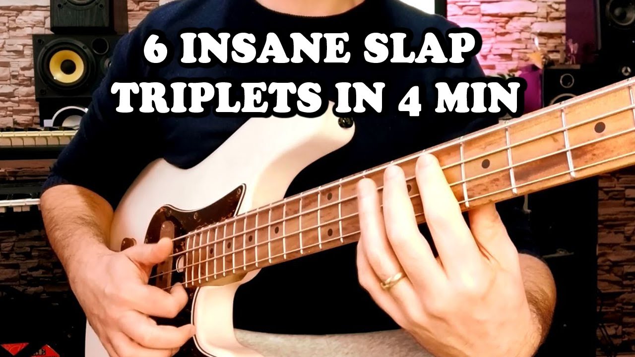 LEARN 6 INSANE SLAP BASS TRIPLETS (Slap Bass Lesson)