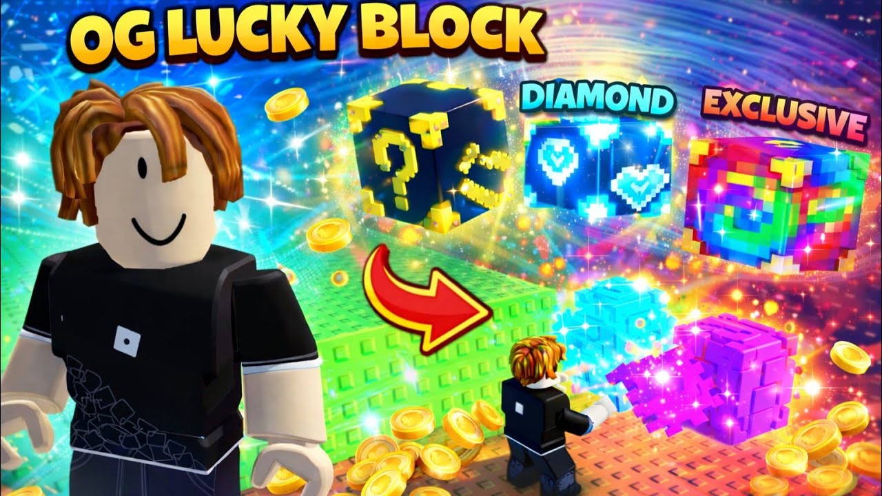 ОG Lucky Block. Убеги от волн ради счастливых блоков и УБЕГИ ОТ ЦУНАМИ
