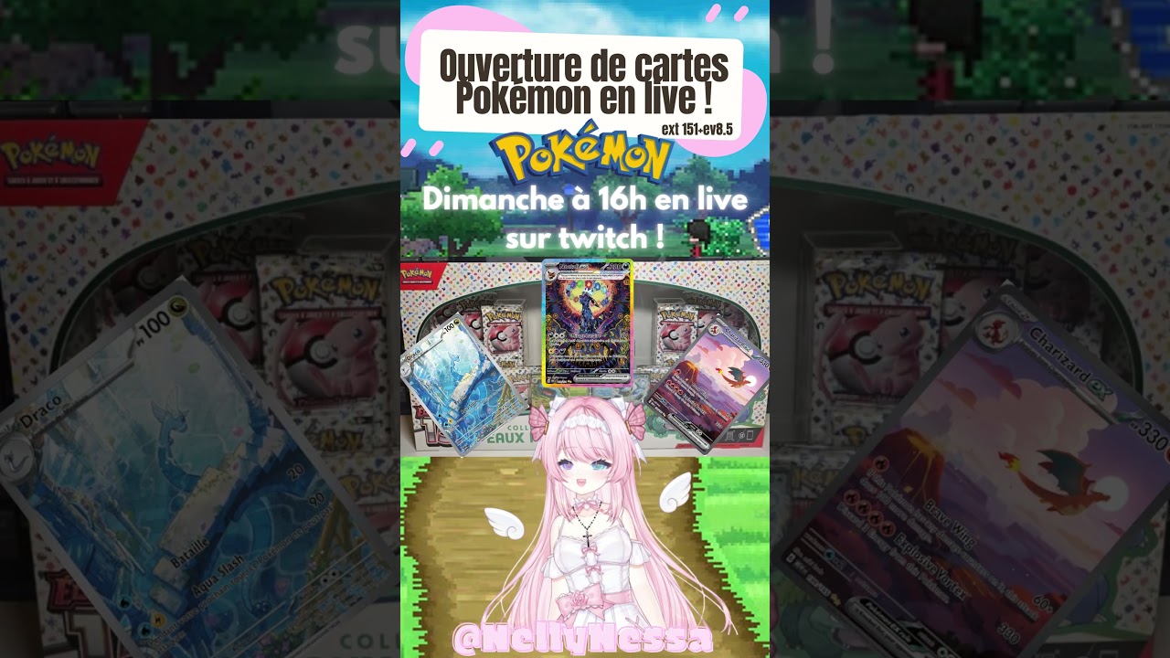 OUVERTURE POK&Eacute;MON DIMANCHE 16H ! ✨ (151 & Ev8.5) #pokemon #cartepokemon