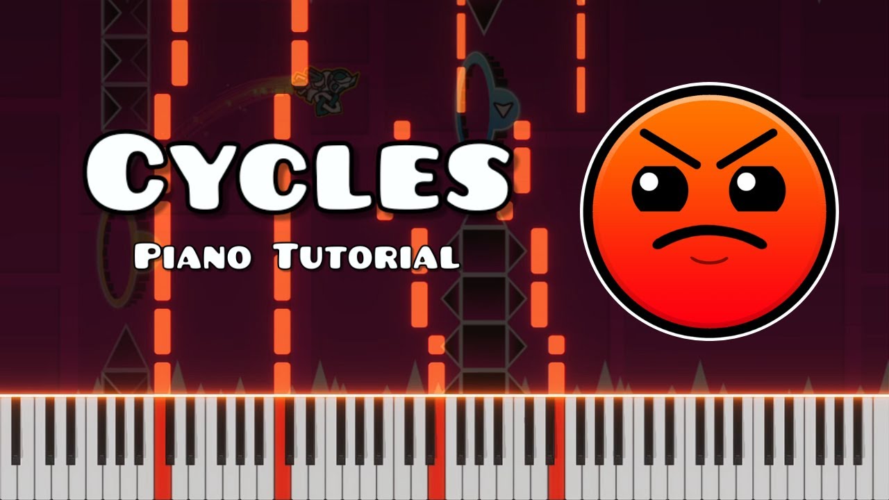 Cycles - DJVI (Geometry Dash) | Piano Tutorial