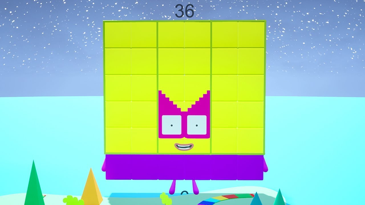 Numberblock Thirty Six. Six and Two playing in the board game and finding out Numberblock 36.