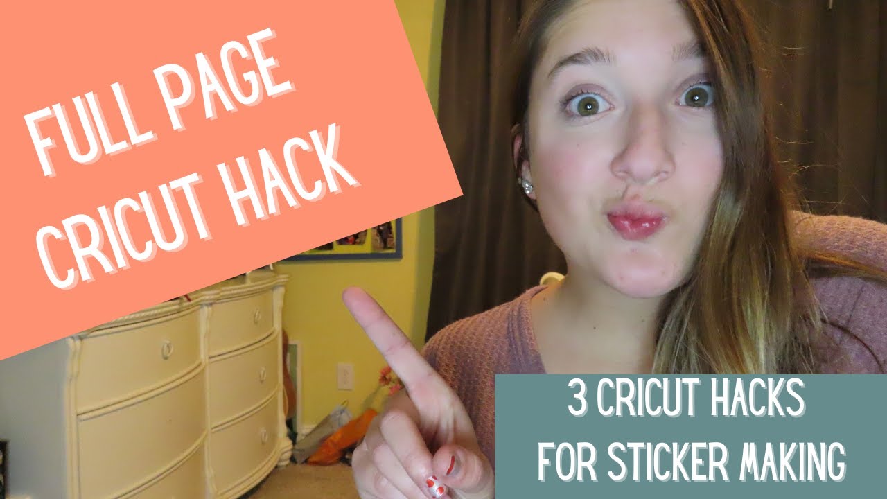 Cricut Hacks In Design Space For Beginners 2021 | Full Page Cricut Print Then Cut Hack