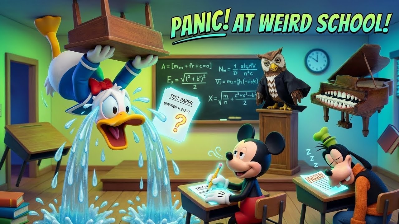 Mickey Mouse, Donald & Goofy at Super Weird School!