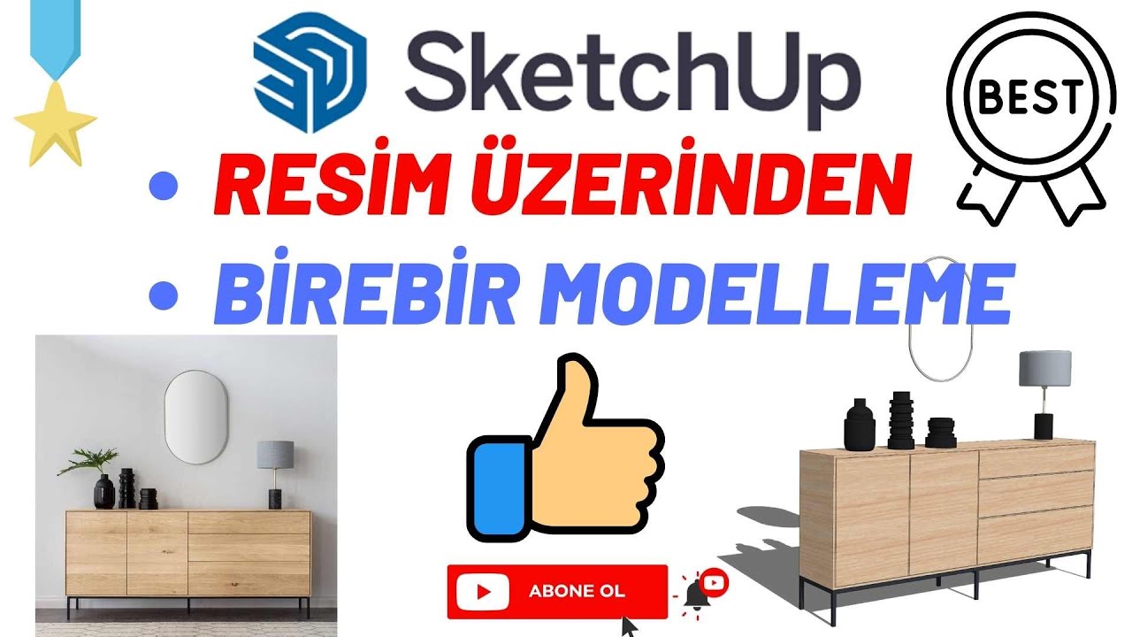 SketchUp Resim Üzerinden Çok hızlı Modelleme Tekniği