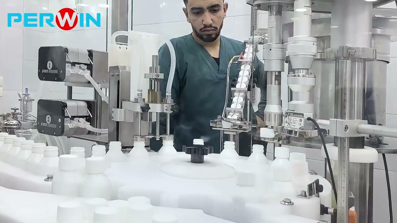 Perwin 10ml to 500ml Round bottle biochemistry reagent filling line 2025