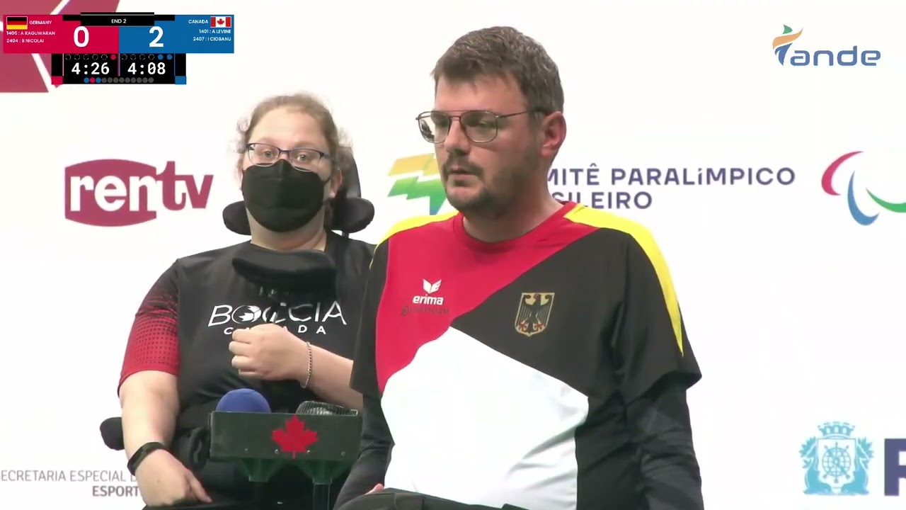 Rio de Janeiro World Boccia Cup 01.05.2022. GERMANY vs. CANADA (BC4)