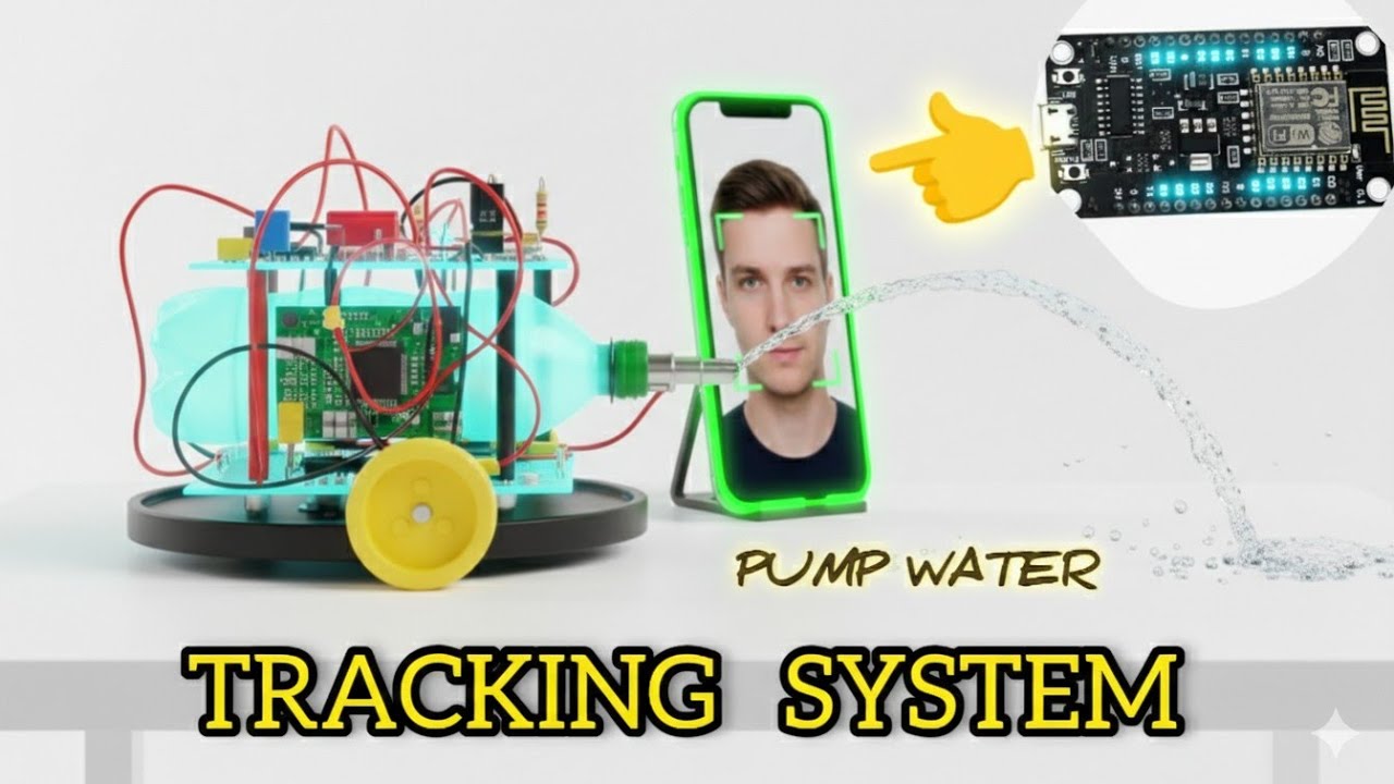 Building a Smart Face Tracking Water Pump using ESP32 (hindi) #trakingproject #arduinoprogramming  