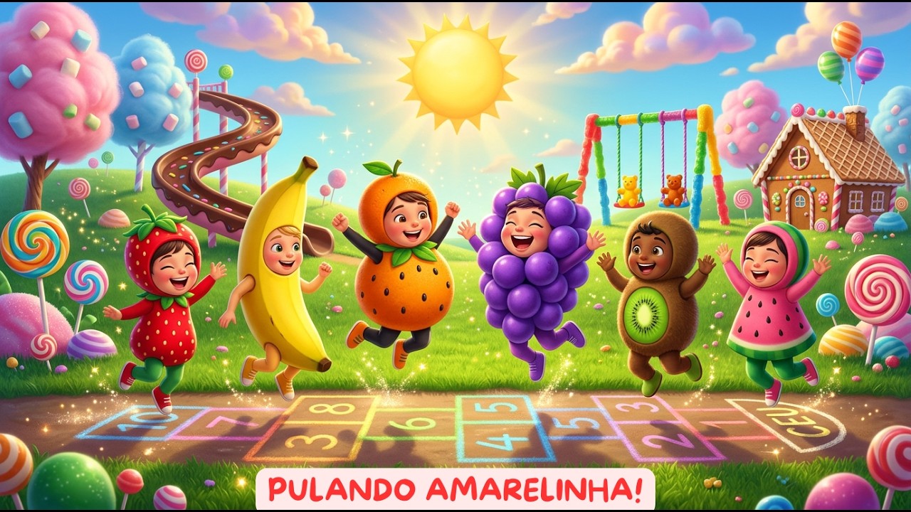 PULANDO AMARELINHA! - CANÇÃO INFANTIL.