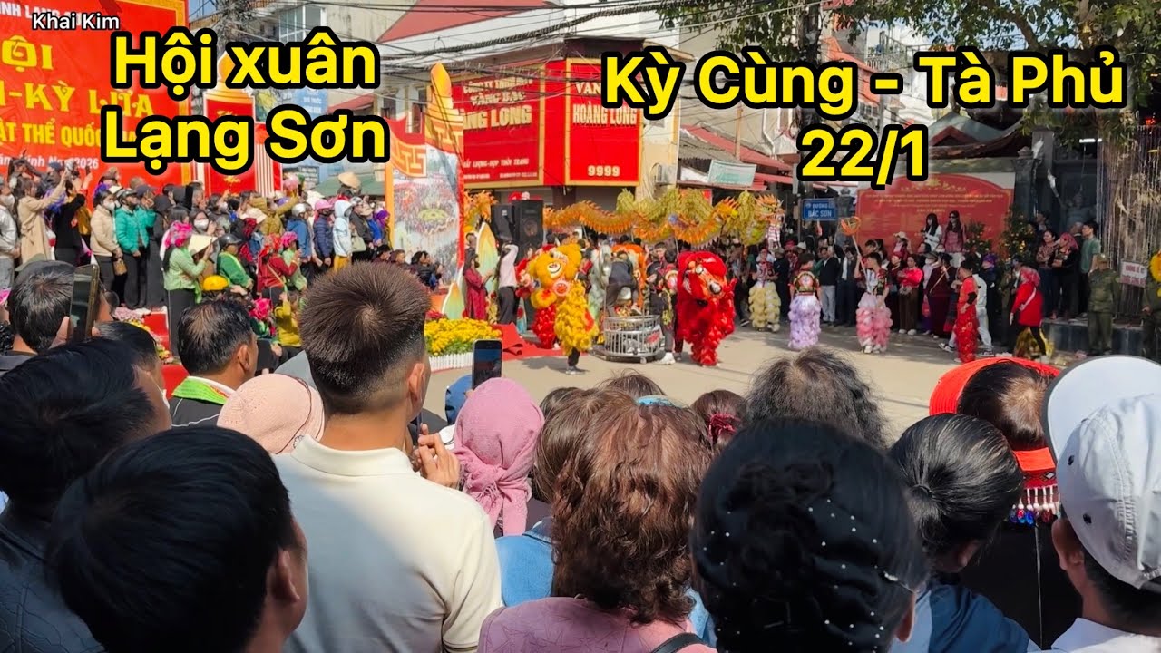 Toàn cảnh rước kiệu đền Kỳ Cùng - Tà Phủ hội Lạng Sơn 22/1