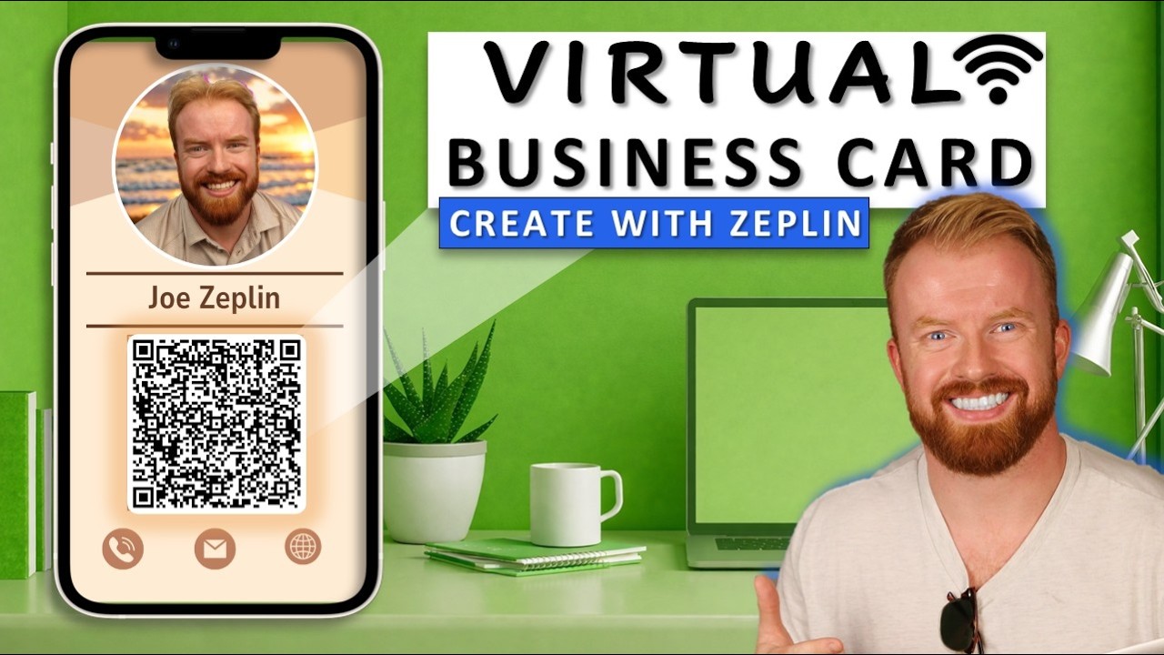 How to Create A DIGITAL BUSINESS CARD for FREE 2026 | Canva Tutorial + QR Code | Create With Zeplin