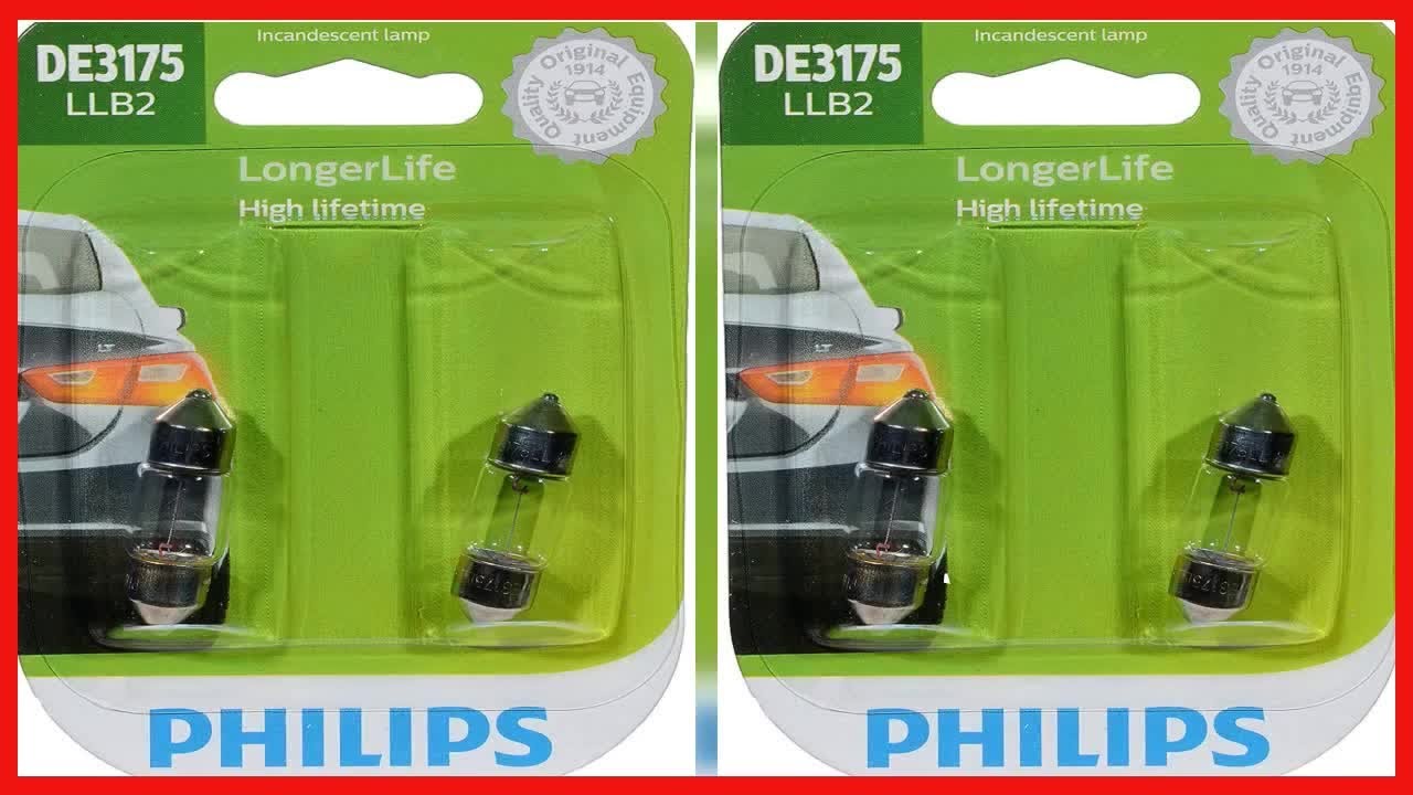 Bon produit -  Philips Automotive Lighting DE3175 Lot de 2 ampoules miniatures &agrave; longue dur&eacute;e de vie