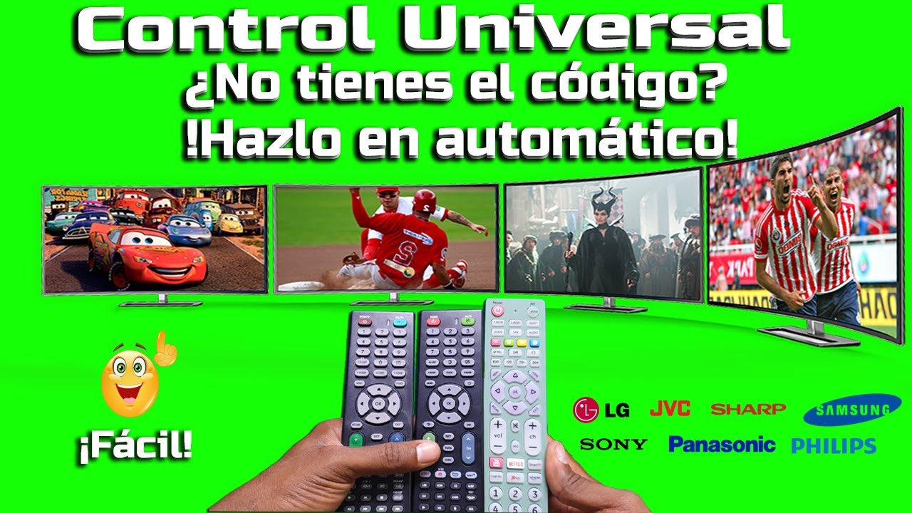 Control universal como configurar en todas  las marcas en automático  sin CÓDIGO!