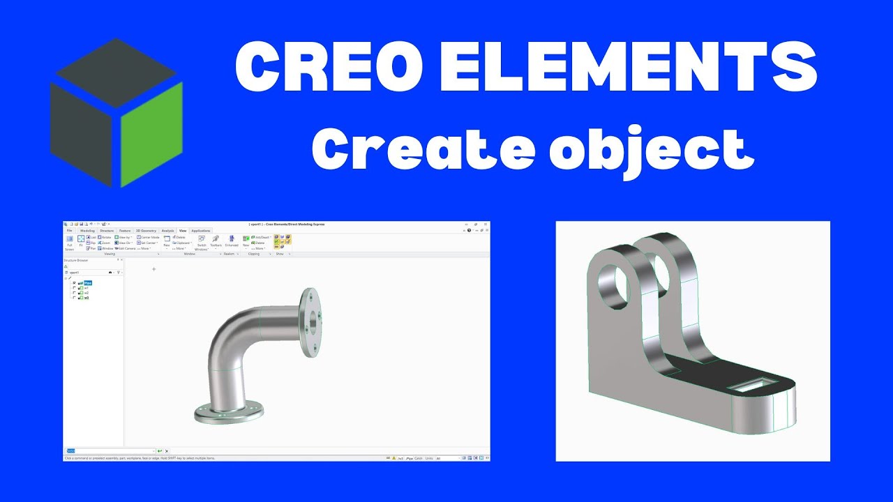 Creo elements create object