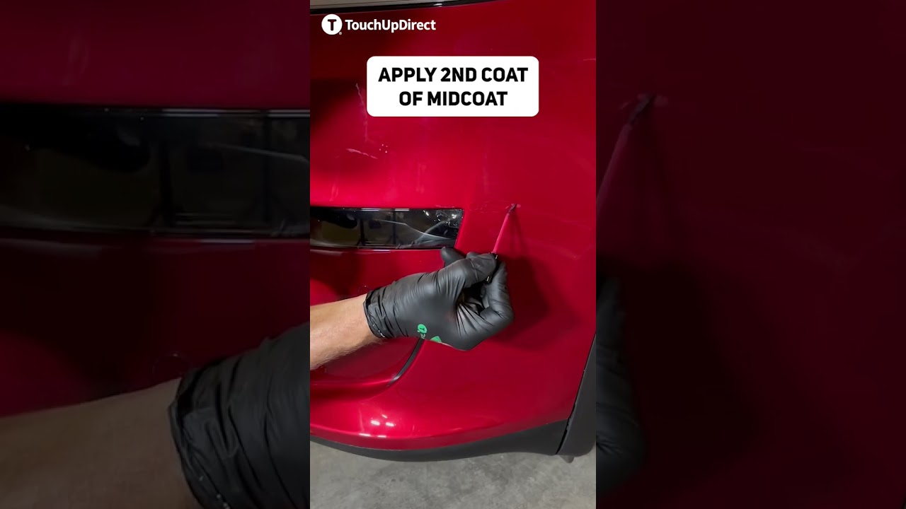 This 2022 Tesla Model X was badly damaged! Don&rsquo;t worry, TouchUpDirect can fix that scratch right up!