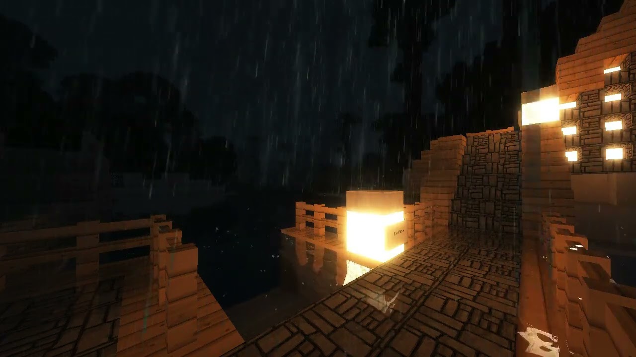 Minecraft | C418 slowed playlist w/soft rain